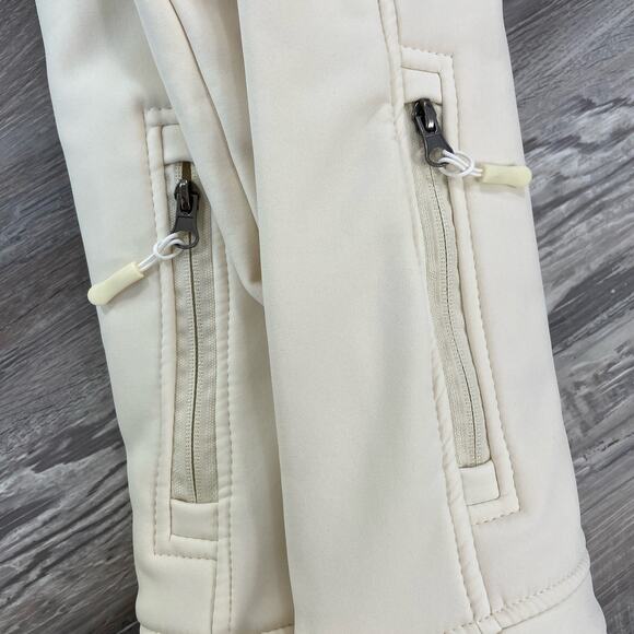 Aspen Fleece Zip Up Jacket Beige Softshell Ivory Beige Womens Large - Picture 8 of 14